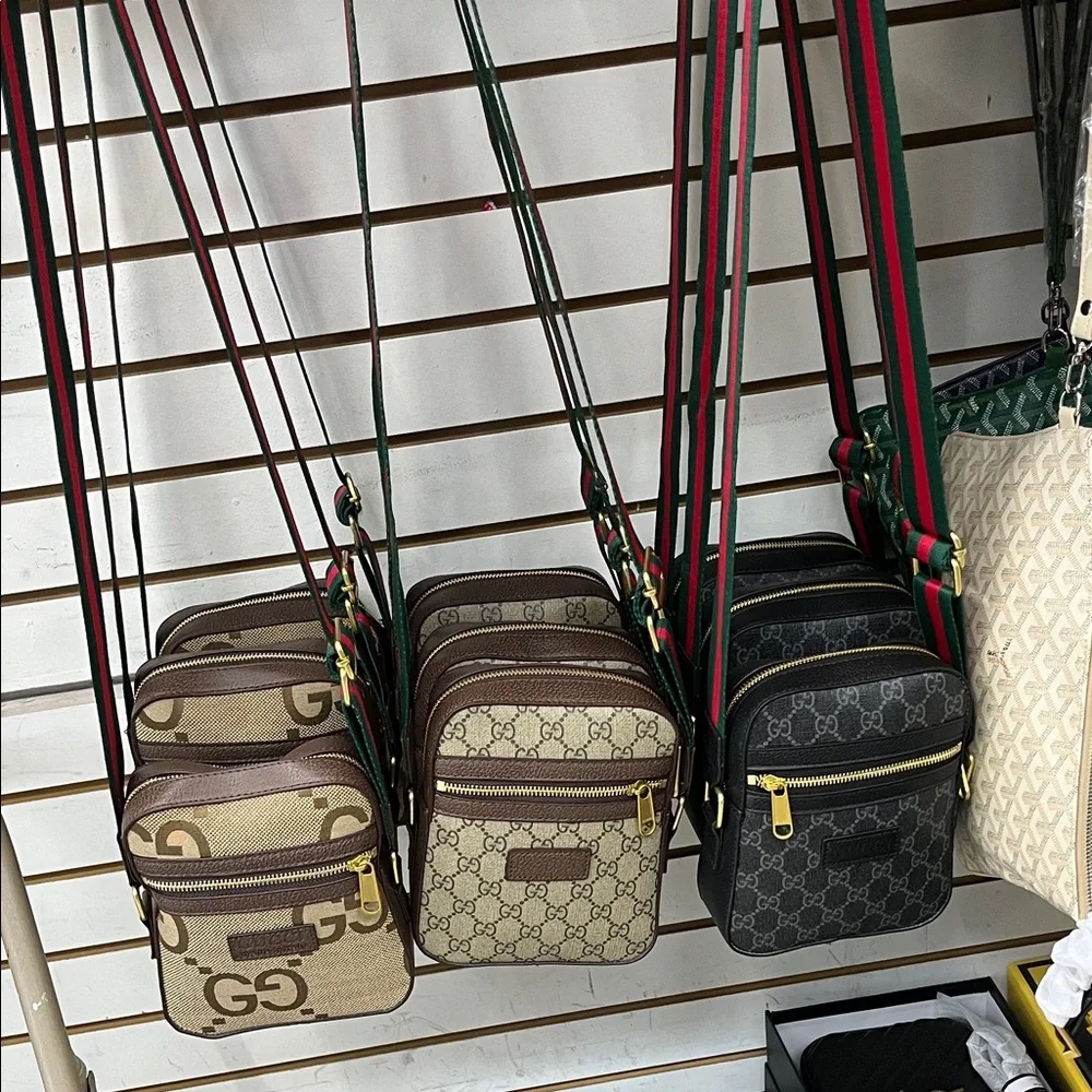 Monogram Beige and Brown Messenger mini Bag - Picture 3 of 3